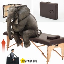 마사지 베드 접이식 휴대용 반영구 미용 안마 침대 원목, 버건디