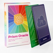 프리즘 오라클 카드는 컬러 카드의 마법으로 직감으로 누릅니다. Thoth Tarot Deck Doreen Virtue Oracle C, 02 라이트 그린