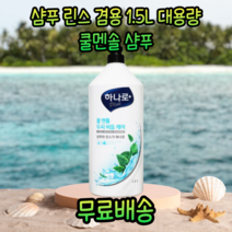 애경 정품 시원한 상쾌한 멘톨 멘솔 허브 두피 쿨 쿨링 비듬 각질 케어 린스 겸용 대용량 2 in 1 남자 남성 청소년 두피열 정수리 냄새 모공 여름 샴푸, 1.5kg, 1병