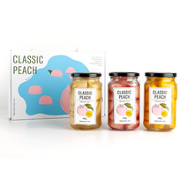 클래식 복숭아병조림 선물세트, 백도 1개 + 황도 1개 SET