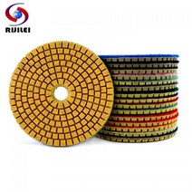 광택기패드 광택패드 Rijilei 1 pcs 3 4 습식 건식 다이아몬드 연마 패드 화강암 대리석 돌 콘크리트 바닥 폴란드어 zj10에 대 한 유연한 연 삭 디스크, 3 인치 1 개, 200