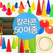 칼라콘 링던지기 운동회 체육대회 반환점 용품 라바콘, A~F, F01-칼라콘거치대2개★