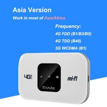 포켓 와이파이 해외여행 필수품 휴대용 usb 미니 4g 핫스팟 고속 라우터 모뎀 여행, 아시아 버전