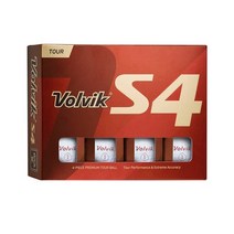 볼빅 투어 S4 볼 골프공 12개입, 1개, White
