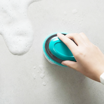 욕실 화장실 샤워실 청소용 스펀지 손잡이 브러시 솔