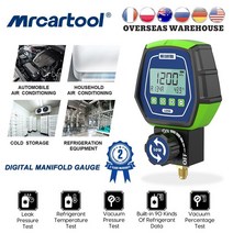 매니폴드게이지 mr cartool l202 digital manifold gauge kit r134a hvac 진공 압력 테스터 도구 공기 조화 냉매 누출 testo 206, 없음