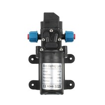 DC 12V 60W 5L/min 농업 전기 워터 펌프 블랙 마이크로 고압 다이어프램 물 분무기 세차, 협력사, 어댑터 1이있는 12V