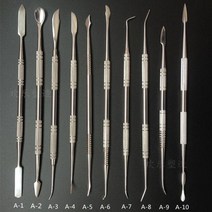 도자기굽기 물레 흙 재료 점토 10 개/대 스테인레스 스틸 부드러운 점토 도구 폴리머 조각 스무딩 왁스 도, 01 as picture