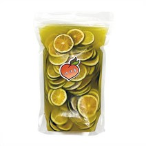 자여늘 청귤청 500ml 1kg 2kg 국내산 제주 청귤 수제청 과일청 홈카페 카페, (냉동청귤) 비정제사탕수수 (2kg)