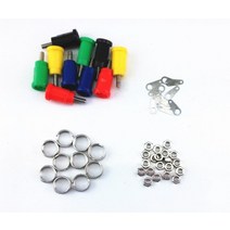 Honbay 10피스 4mm 스피커 바나나 암 잭 소켓 플러그 안전 보호 포함