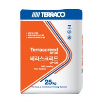 테라코 테라스크리드 25kg 자동수평몰탈 셀프레벨링 방통, 1포 (포대)