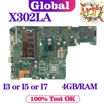 KEFU F302LA 메인 보드 F302LJ X302LJ X302LA P302LA P302LJ 노트북 마더 보드 I3 I5 I7 4 세대/5 세대 CPU 4GB/RAM UMA/V, I7-4500U UMA 4GB