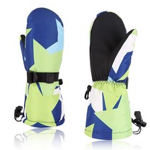 공룡 아동용 스키 장갑 유아 여아용 방수 장갑 겨울 스노우 장갑 0-6세 남아용 핑크 공룡 4-6 Years