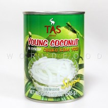 태국식품 TAS영코코넛과육 dua soi Thaifood MART Buko juice Young Coconut, 565g, 1개