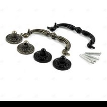 woojoo 레트로 엔틱 가구 서랍 손잡이 120mm 청동, 단품