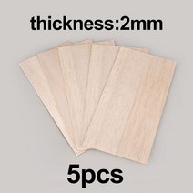 건축모형 basswood 재료 배스우드 공예 우드 발사 나무 시트 플라이 빈 미완성 보드 직사각형 조각 DIY 아, 07 100x200x2mm