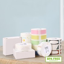 아이노비아 NIIMBOT D11 D110 D101 H1S 님봇 라벨프린터 라벨지 네임스티커, A-2)화이트/12x22/mm