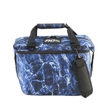 AO Coolers Elements 소프트 쿨러 48팩 블루핀 블루 카모, 12-can, Bluefin