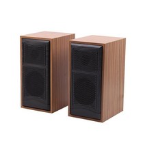 자작스피커 우드 나무 인테리어 USB 전원 PC 컴퓨터 스피커 서라운드 사운드 여러 장치용 목재 유선 볼륨 제어 미니 오디오 스피커, b