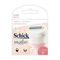 세련된 Schick 인투이션 촉촉한 스킨 블레이드(3개입) シック Schick イントゥイション しっとり肌 替刃(3コ入)