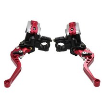 Alconstar-먼지 자전거 핸들 액세서리 앞 브레이크 레버 50CC-300CC 실린더 유압 펌프 바이크 오토바이 범용 스쿠터 클러치, 04 빨간