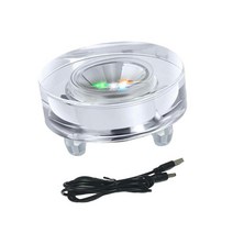GHSHOP LED 라이트베이스 홀더 컵 쇼를위한 다기능 분위기 받침대 디스플레이 3D 포토 바, 다중, 결정, 스타일 E