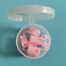 리빙케어 웨이트기구세트 미니 실리콘 4개입 방지 코골이 통기 코집게 한통 사이즈 룩 카 x10개, 분홍색