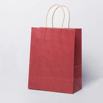 웨딩 생일 크리스마스 세례 파티 선물 가방 제품 패키지 가방 쇼핑 핸드백에 대 한 10pcs 크래프트 종이 포장 가방, 딥 레드, 26x12x32cm