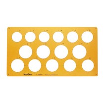 KORING 템플렛(K-1061F/대형원형정규) 템플레이트