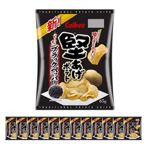 가루비 카타아게 포테이토칩 감자칩 후추맛 65g X 12팩, 12개