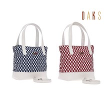 닥스 골프 여성용 골프파우치백 DKPB-023L, 사각프린트 레드, 1개