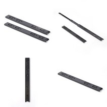 마트498 슬라이드 3단서랍레일(좌우1조) 볼레일 책상레일 언더레일 인테리어부속 수납장레일 철물도매