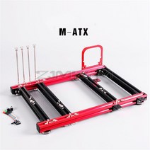 DIY 오픈 프레임 알루미늄 합금 컴퓨터 PC 케이스 오버클럭 테스트 플랫폼 M-ATX 마더 보드, 한개옵션1, 02 빨간