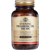 솔가 감마리놀렌산 evening primrose 달맞이 오일 꽃 종자유 GLA 500mg 90정, 1통, 180