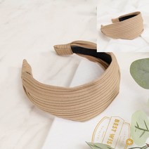 골지 헤어밴드 베이지 단발머리띠 머리띠브랜드