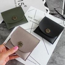 디엠몰 1+1 엄마가좋아하는 플라워 스톤 사각 인조가죽 동전지갑 코인펄스 레더 동전파우치