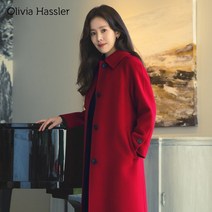 [올리비아하슬러] 베이직 싱글카라 버튼 코트