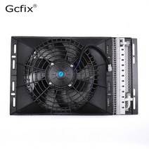 14''x18'' Universal Condenser Radiator Cooling Fan Set 120W with Net for Vintage Car, 01 12V