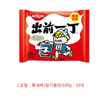 미루시노 일본 NISSIN 봉지 라면 100g 10개 WDG 699, C모델