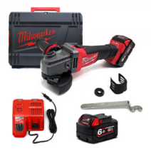 밀워키 M18 CAG 100X 602X 충전 앵글 그라인더 4 인치 6.0AH 배터리 2개 풀세트