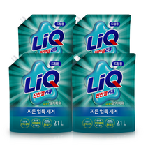 액체세제 리큐 진한겔 2.1L 드럼 리필x4개, 액체세제 리큐 2.1L×4개 (드럼)
