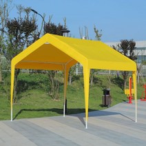 대형 캐노피 행사용 몽골텐트 옥상 포장마차 캠핑 테라스 텐트하우스 장박 인테리어 롤링, 3x3옐로우싱글