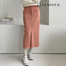 플래퍼 FLAPPER 스웨이드롱슬림스커트 FB2WSK013Q