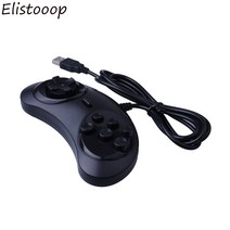 게임패드 USB 게임패드 6 버튼 게임 컨트롤러 SEGA USB 게임용 조이스틱 홀더 PC MAC 메가 드라이브 게임패드
