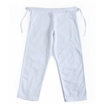 주짓수 도복 유도 기용 바지 파란색 흰색 면 소재, WHITE+170cm