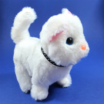 고양이 인형 우리집 에롱이 메롱이 움직이는 고양이 동물 작동 인형 장난감 휴게소, 화이트