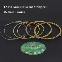 Orphee-일렉트릭 기타 스트링 세트 6 개 니켈 합금 중간 장력 어쿠스틱 부품 및 액세서리