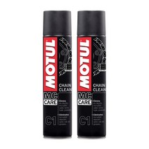 모튤 MOTUL 체인클리너 C1 400ml / 체인루브 도포 전에 사용 / 모툴 바이크 체인 세정제, 2개