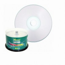 멜로디 CD-R 700MB 52x 와이드 프린터블 케익 (50장) 공디스크, 선택없음