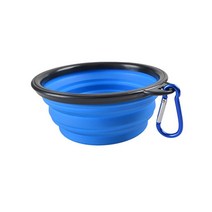 휴립피복 파종기 양곡기350ML Collapsible Dog 애완 동물 접이식 실리콘 보울 야외 여행 휴대용 강아지 식, 01 350ML, 04 Blue, 04 Blue_01 350ML